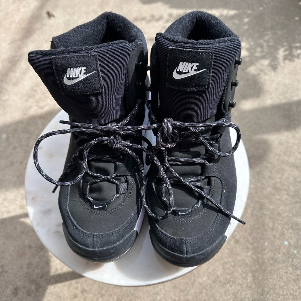 Nike Black and White High-Top Sneakers